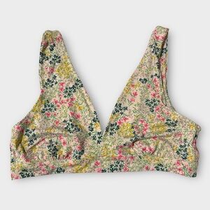 Old Navy ONLY Pink and Yellow Floral Bralette women’s Size XXL